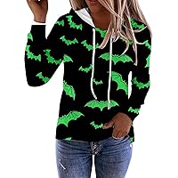 Hoodies Women's Printed Fashionable Casual Long Sleeved Drawstring Hooded Sweater