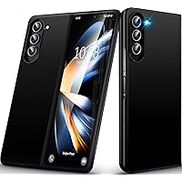 for Samsung Galaxy Z Fold 5 Case, Ultra Slim Phone Case Lightweight Wear-Resistant PC Material Hard Galaxy Z Fold 5 5G Flip Cover for Samsung Galaxy Z Fold 5 5G Protective Shell (Black)