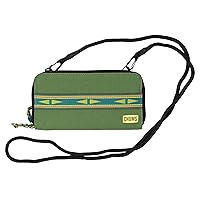 Chums Nomad Wallet - Purse & Cell Phone Wallet with Card Storage, Extra Pocket Space & Removable Strap - Hunter Green
