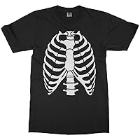 Threadrock Kids Skeleton Rib Cage Halloween Youth T-Shirt