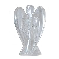 Angel - Clear Quartz Size - 3 inch Natural Healing Crystal Reiki Chakra Stone