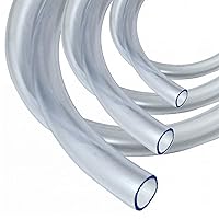 8mm 5/16"  3 METRES Clear Braided Flexible PVC Tubing Plastic Pipe Airline Hose 