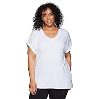 RBX Active Women's Fashion Plus Size Relaxed Fit Breathable Running Workout Short Sleeve Yoga T-Shirt Top