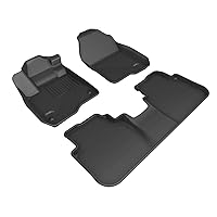 3D MAXpider Custom Fit Kagu Floor Mat (Black) Compatible with Honda CR-V 2023 - Full Set