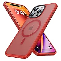 Magnetic for iPhone 14 Pro Case [Compatible with MagSafe] [Strong Magnetic] [10FT Military Grade Protective] Translucent Matte Slim Case for iPhone 14 Pro Phone Case (6.1
