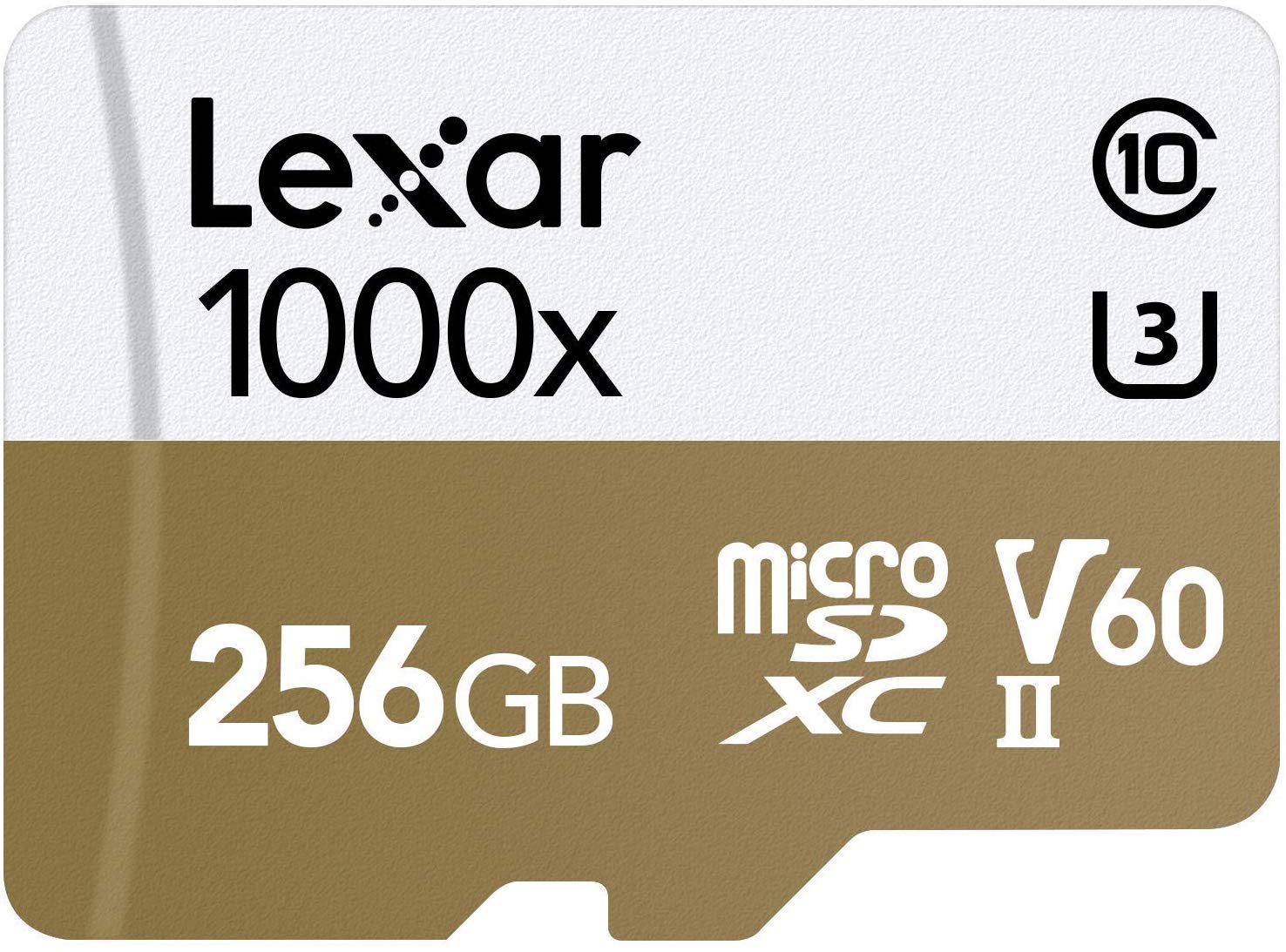 Lexar Professional 1000x 256GB microSDXC UHS-II Card (LSDMI256CBNA1000A)