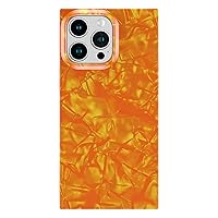 Cocomii Square Case Compatible with iPhone 13 Pro - Luxury, Slim, Glossy, Opalescent Pearl, Iridescent Glitter, Easy to Hold, Anti-Scratch, Shockproof (Inferno)