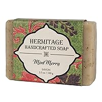 Hermitage Mint Merry handmade soap bar bath body peppermint Christmas hand made