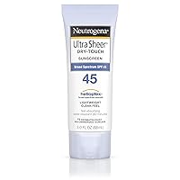 Ultra Sheer Dry-Touch Water Resistant and Non-Greasy Sunscreen Lotion with Broad Spectrum SPF 45, 3 fl. oz