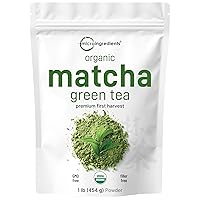 Jade Leaf Matcha Organic Green Tea Powder - Culinary Grade Premium Second  Harvest - Authentic Japanese Origin (1.06 Ounce Pouch)
