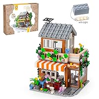 Friends House Building Set,Christmas Villa Family Flower House and Brick Buildings Toy Birthday Gift for Girls,Boys, Kids Sets for Adult with LED 730 PCS