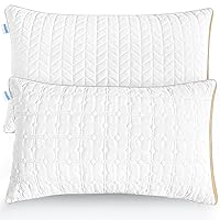 Pillows Queen Size Set of 2, Hotel Quality Bed Pillows for Sleeping, Queen Pillows Set of 2 Support & Comfortable, Down Alternative Queen Pillows 2 Pack for Back, Stomach or Side Sleepers