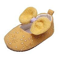 Light up Shoes for Kids Infant Girls Single Shoes Floral Embroider Bowknot First Slip on Sneakers for Girls