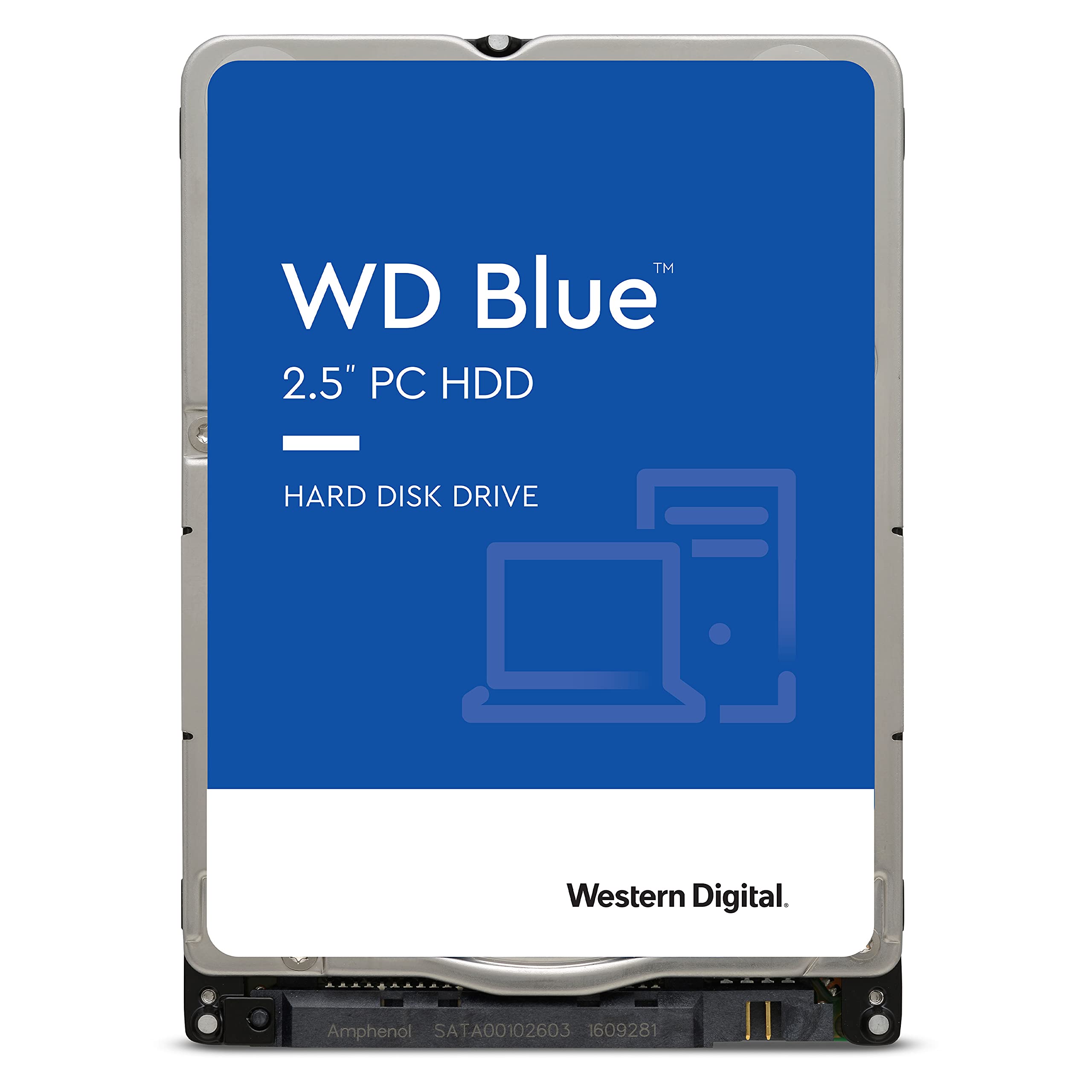 Western Digital 1TB WD Blue Mobile Hard Drive HDD - 5400 RPM, SATA 6 Gb/s, 128 MB Cache, 2.5