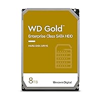 Western Digital 8TB WD Gold Enterprise Class Internal Hard Drive - 7200 RPM Class, SATA 6 Gb/s, 256 MB Cache, 3.5