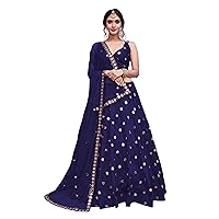 STELLACOUTURE women's wear silk material Indian traditional embroidered worked lehenga choli (8061-U)
