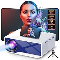 Projector with Wifi and Bluetooth, Native 1080P 4K Supported 12000LM Mini Portable Outdoor Movie Projector 300