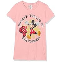 Disney Girl's Hooray 4th Birthday T-Shirt