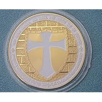Grey Cross Knight Europe Plated Coin Commemorative Coin Badge Medal Collection Best Gift