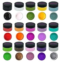 DGAGA 15 Colors Chalk Paste Sets for Stencils, DIY Chalk Craft Paint Kit Art Supplies painting on Home Decor Wood Furniture Chalkboard Fabric Screen Printing Ink 40ml per Jar