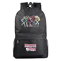 BOLAKE Lightweight Monster High Graphic Bookbag Sturdy Laptop Rucksack-Casual Backpack for Daily Life,Travel