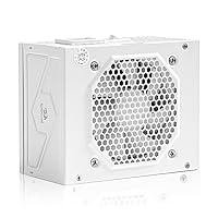Redragon PSU014 80+ Gold 650 Watt SFX Fully Modular Power Supply, 80 Plus Certified, 100% Japanese Capacitors & Low Noise Smart-ECO 0 RPM Fan, Full Mod Cables w/ATX Compatible Panel, White