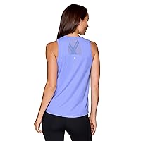 RBX Active Women's Workout Top with Breathable Mesh Panels, Quick Drying Gym Running Tank Top with Plus Sizes