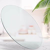28 Inch Round Glass Table Top Thick Tempered Glass Round Table Top Glass Dining Table Replacement Glass Top for Tables Living Room Patio Table Tops