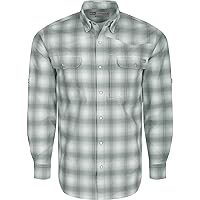 Drake DS2236-MGY-4 Cinco Ranch Western Plaid L/S Monument Grey XLarge