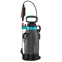 Gardena Pressure Sprayer 5 L Plus, Turquoise, Black, Grey, Orange, Silver, Metallic