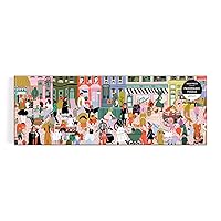 Galison Halloween Parade Fall 1000 Piece Panoramic Puzzle - Colorful and Bright Jigsaw Puzzle, Thick and Sturdy Pieces, Family Activity