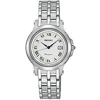 Sieko Women's SXDE01 Stainless Steel Analog with Silver Dial Watch