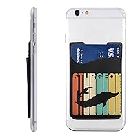 Sturgeon Leather Mobile Phone Wallet Cute Card Holder Credit Card Holder Id Protective Cover Mobile Phone Back Pocket
