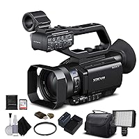 Sony PXW-X70 Professional XDCAM Compact Camcorder (PXW-X70) with 16GB Memory Card, Extra Battery and Charger, UV Filter, LED Light, Case and More. - Starter Bundle (Renewed)
