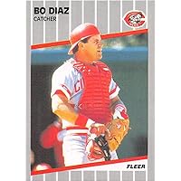 1989 Fleer #159 Bo Diaz NM-MT Cincinnati Reds Baseball MLB