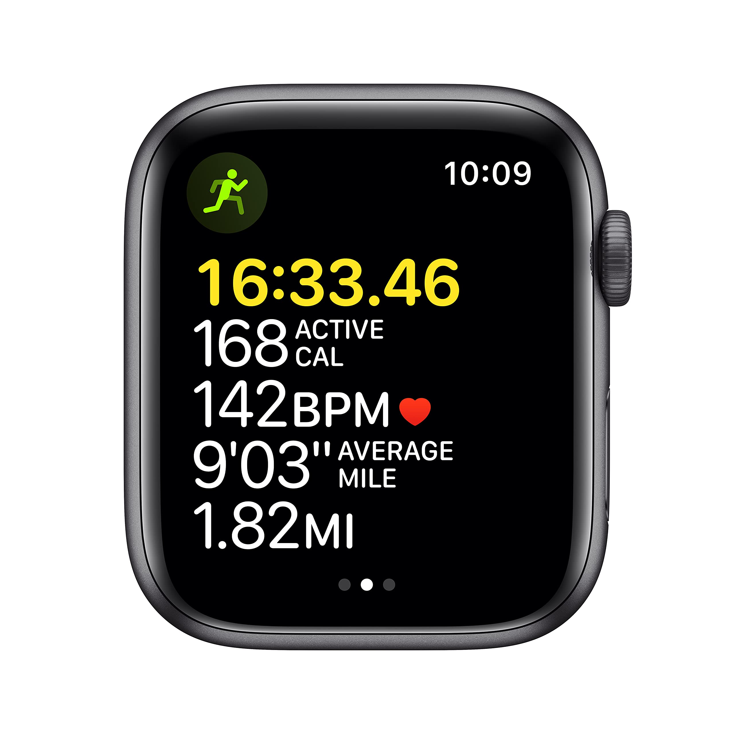 Apple Watch SE (Gen 1) [GPS 44mm] Smart Watch w/Space Grey Aluminium Case with Midnight Sport Band. Fitness & Activity Tracker, Heart Rate Monitor, Retina Display, Water Resistant
