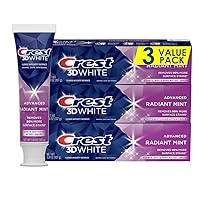Crest 3D White Toothpaste Radiant Mint, 3.8 Oz (Pack of 3) Crest 3D White Toothpaste Radiant Mint, 3.8 Oz (Pack of 3)