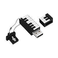 USB Flash Drive, 8GB / 16GB / 32GB USB2.0 Cute Shape USB Memory Stick Date Storage Pendrive Thumb Drives (32GB, Piano)