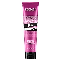 Redken Big Blowout Heat Protection Jelly Serum | Offers Shine and Texture | Frizz Control | Volume for Fine Hair | Blowdry Gel | For All Hair Types