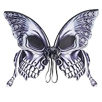 FEESHOW Kids Princess Butterfly Fairy Wings Girls Halloween Birthday Party Cosplay Angle Wings Black C One Size