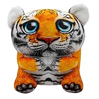Wild Alive- Fiercely Cute, Snuggly 12” Sam Tiger- Photo Realistic Stuffed Animal- Made, Safe Materials