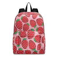 Toddler Backpack for Boy Girl Ages 5-19 Child Backpack Strawberry School Bag 15.6 inch Laptop Backpack