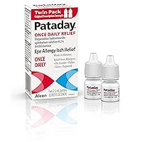 Pataday Once Daily Relief Allergy Eye Drops by Alcon, for Eye Allergy Itch Relief, 2.5 ml (2 Count)