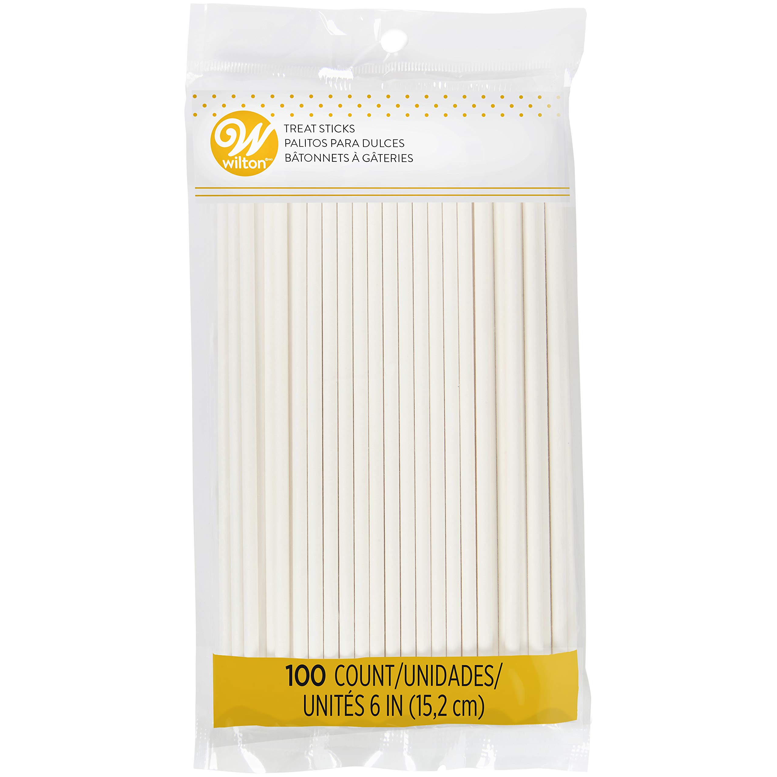 Wilton White 6-Inch Lollipop Sticks, Cake Pop Sticks, 100-Count Currenlty #1 item for 