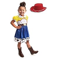 Little Adventures Cowgirl Costume with Cowgirl Hat - Machine Washable Pretend Play Outfit (Size Large Age 5-7)