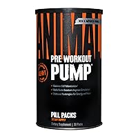 Pump – Preworkout - Vein Popping Pumps – Energy and Focus – Creatine – Nitric Oxide – Easy to Remove Stimulant Pill for Anytime Workouts – 30 Count (Pack of 1)