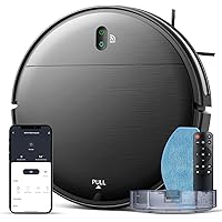 Robot Vacuum and Mop Combo, 2 in 1 Mopping Robot Vacuum Cleaner with Schedule, Wi-Fi/App, 1400Pa Max Suction, Self-Charging Robotic Vacuum, Slim, Ideal for Hard Floor, Pet Hair, Low-Pile Carpet