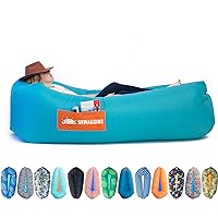 Chillbo Shwaggins Inflatable Couch – Cool Inflatable Chair Easy Setup is Perfect for Hiking Gear, Beach Chair and Music Festivals. (Turquoise)