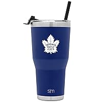 Simple Modern Officially Licensed NHL Tumbler with Flip Lid and Straw Insulated Stainless Steel Cup | Cruiser Collection | 30oz