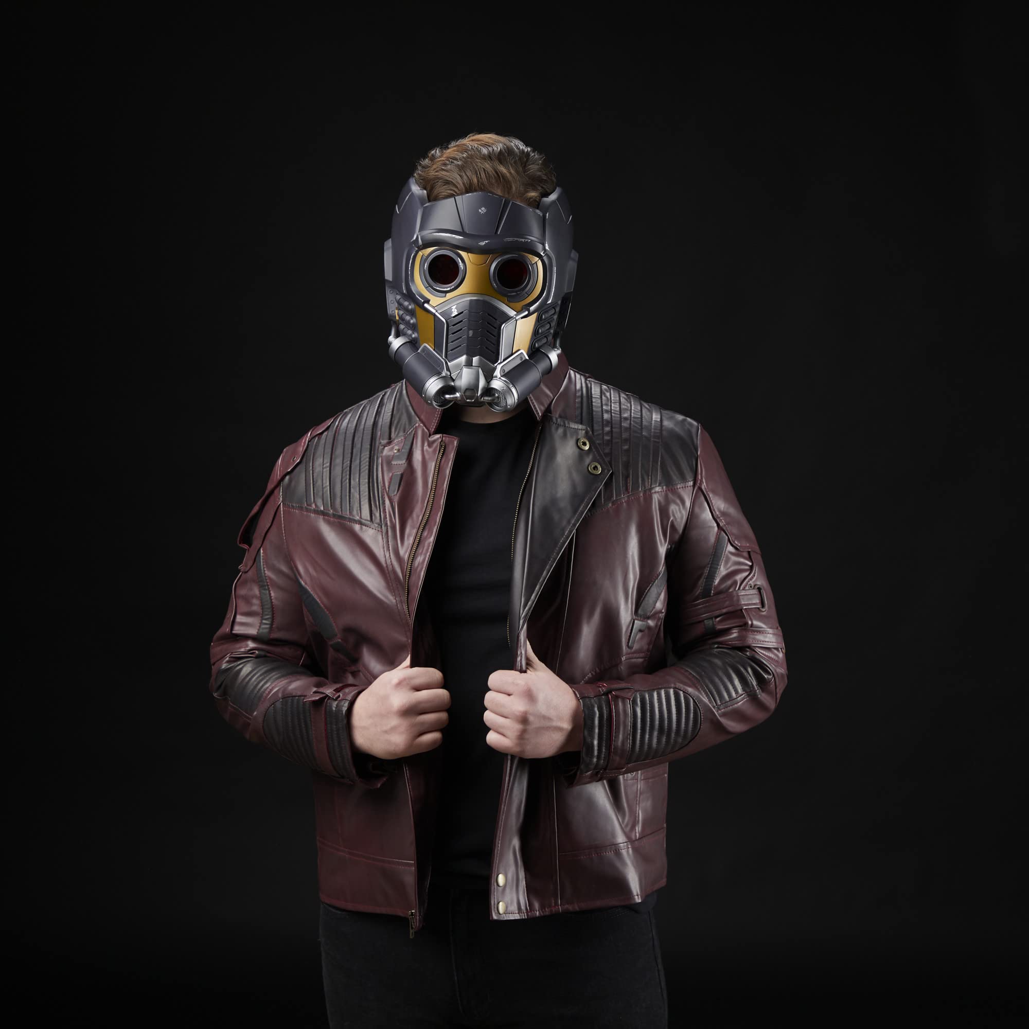 Marvel Legends Series Star-Lord Premium Electronic Roleplay Helmet with Light and Sound FX, Guardians of The Galaxy Adult Roleplay Gear